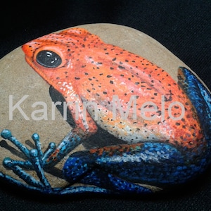 Painted Rock/Frogs/Painted Animal Stones/Acrylics/Paper Weights/Home Decor/Garden stones/Garden ornaments/Painted FrogsGreat Gifts on Etsy