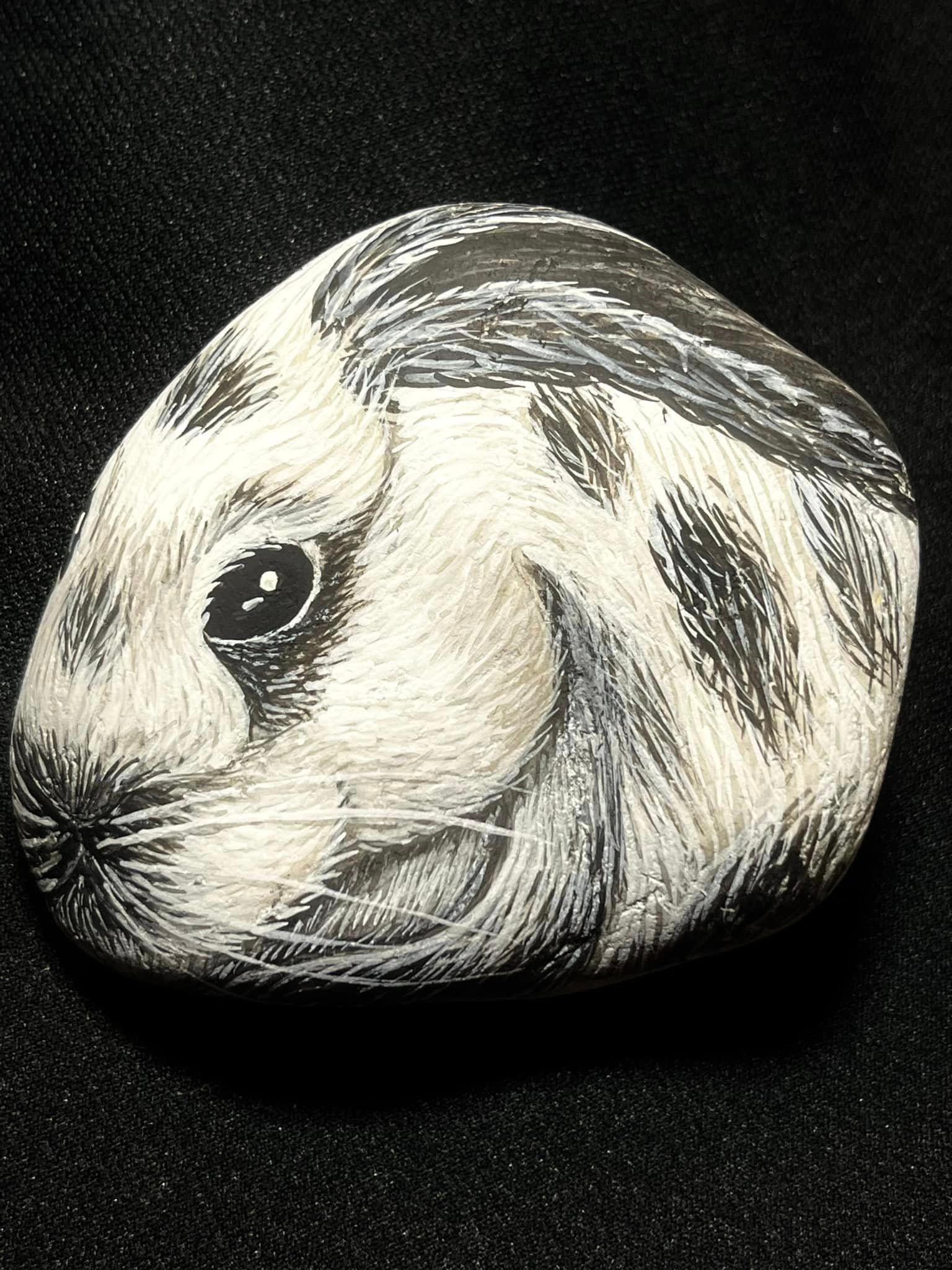 Rabbit Rock/garden Stones/painted Easter/christmas Gift /bunny/basket ...