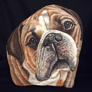 Custom Pet Portrait Stones/Cats/Dogs/Painted Rocks/Fine Art rocks /Great Gifts/Christmas gifts/Paper weights/Pet Memorial on Etsy
