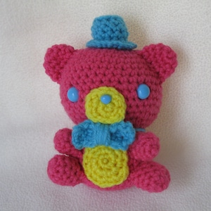 Chibi colorful Freddy amigurumi plush - pink