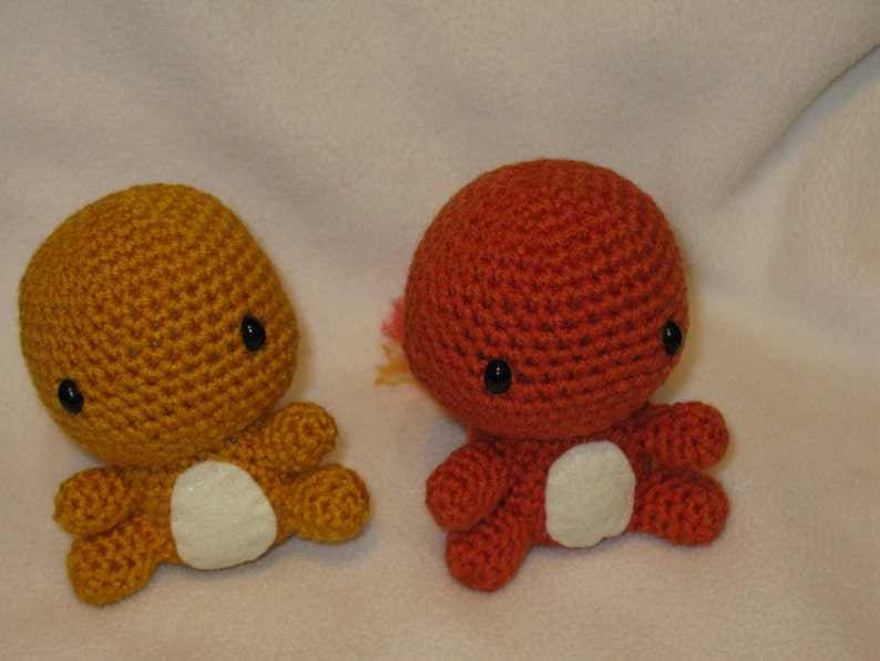 Chibi Charmander OR Shiny Charmander amigurumi plush image 3