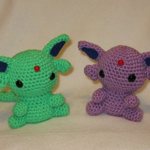 Chibi Espeon OR Shiny Espeon amigurumi plush