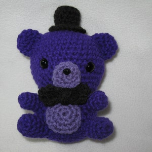 Chibi Shadow Freddy amigurumi plush (purple)
