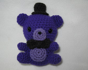 Chibi Shadow Freddy amigurumi plush (purple)