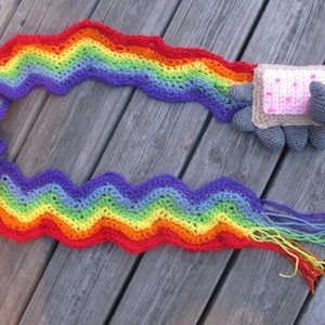 Nyan Cat Scarf Handmade