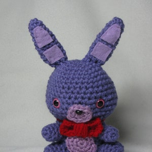 Chibi Bonnie amigurumi plush choose pink or black eyes image 2