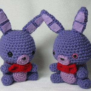 Chibi Bonnie amigurumi plush choose pink or black eyes image 6