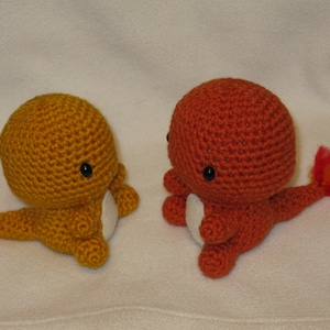 Chibi Charmander OR Shiny Charmander amigurumi plush image 5