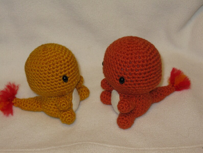 Chibi Charmander OR Shiny Charmander amigurumi plush image 5