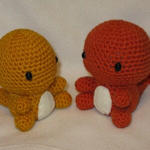 Chibi Charmander OR Shiny Charmander amigurumi plush image 2