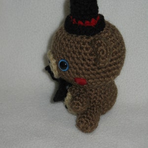 one Chibi Toy Freddy amigurumi plush choose blue OR black eyes image 6