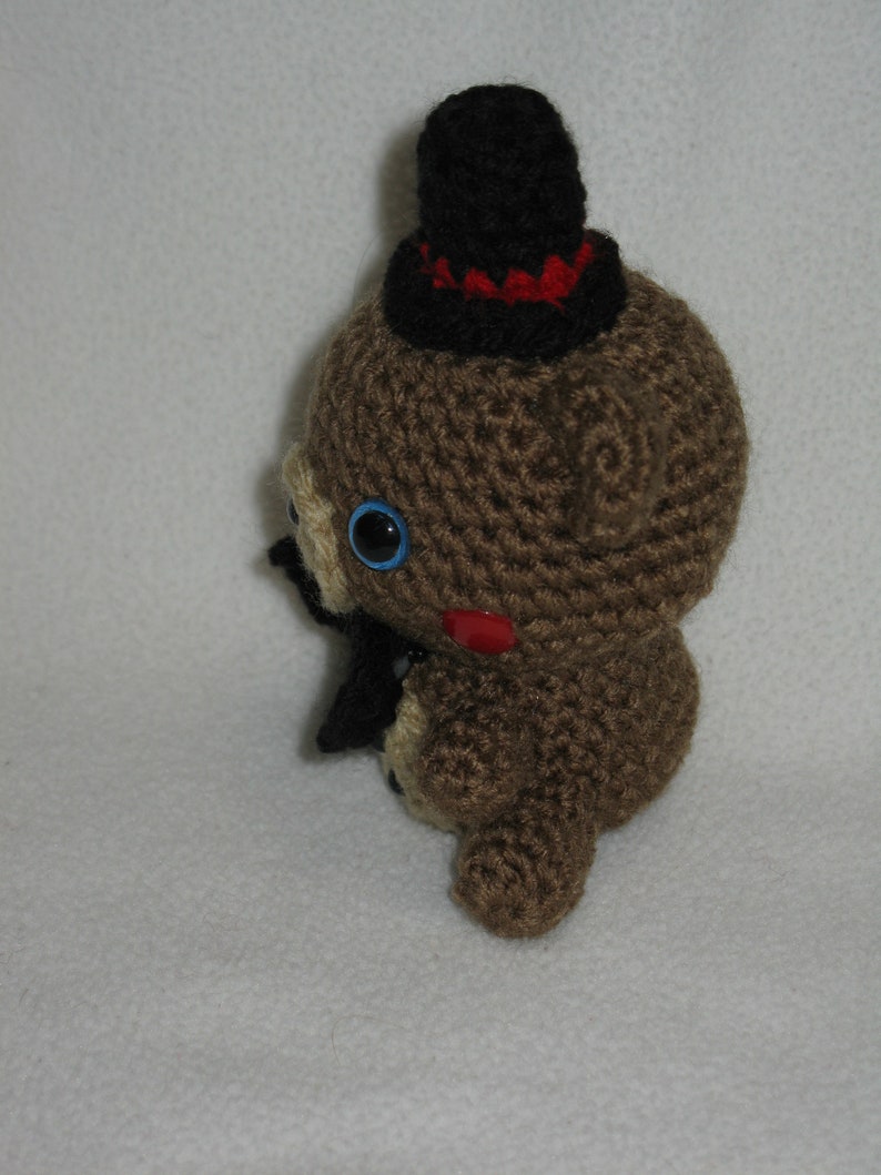 one Chibi Toy Freddy amigurumi plush choose blue OR black eyes image 6