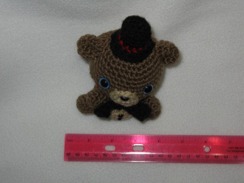 one Chibi Toy Freddy amigurumi plush choose blue OR black eyes image 7