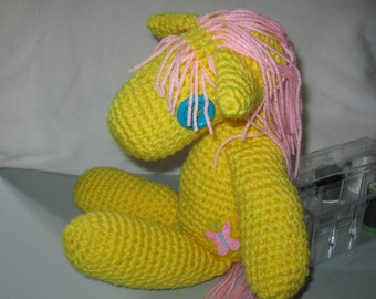 Fluttershy Large Ragdoll Smartypants-style amigurumi plush