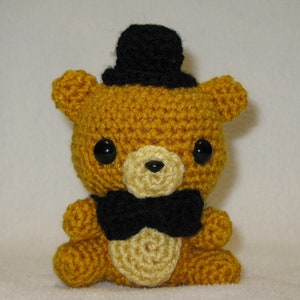 Chibi Golden Freddy amigurumi plush image 1