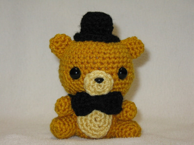 Chibi Golden Freddy amigurumi plush image 1