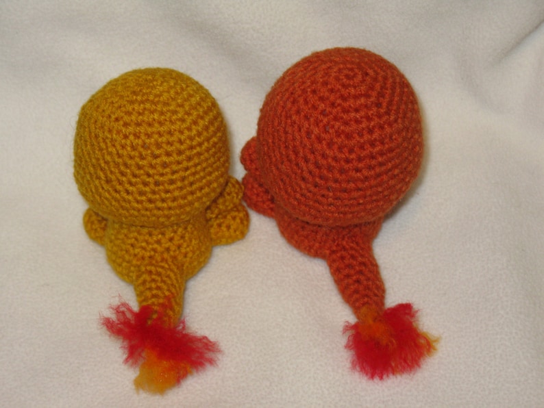 Chibi Charmander OR Shiny Charmander amigurumi plush image 4