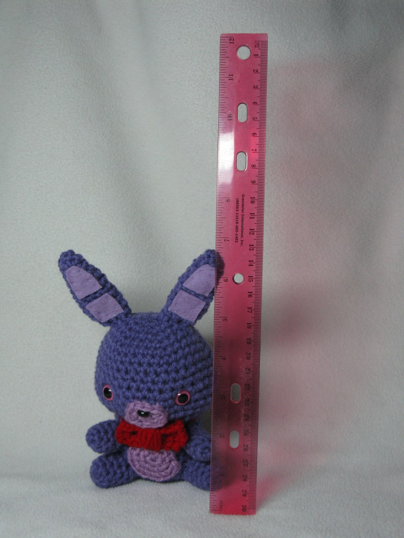 Chibi Bonnie amigurumi plush choose pink or black eyes image 4