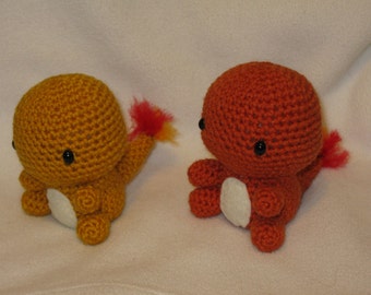 Chibi Charmander OR Shiny Charmander amigurumi plush