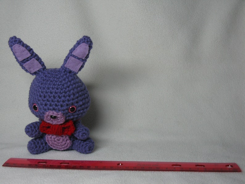 Chibi Bonnie amigurumi plush choose pink or black eyes image 5