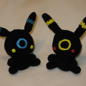 Chibi Umbreon OU peluche Shiny Umbreon amigurumi