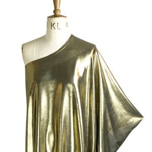 Baylis & Knight GOLD STUDIO 54 MAXI Long Batwing 70's Disco Glam One Shoulder Bat Wing Dress Black Elegant Smock image 1