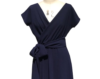 Baylis & Knight Navy Blue Flared Dress With  Pockets