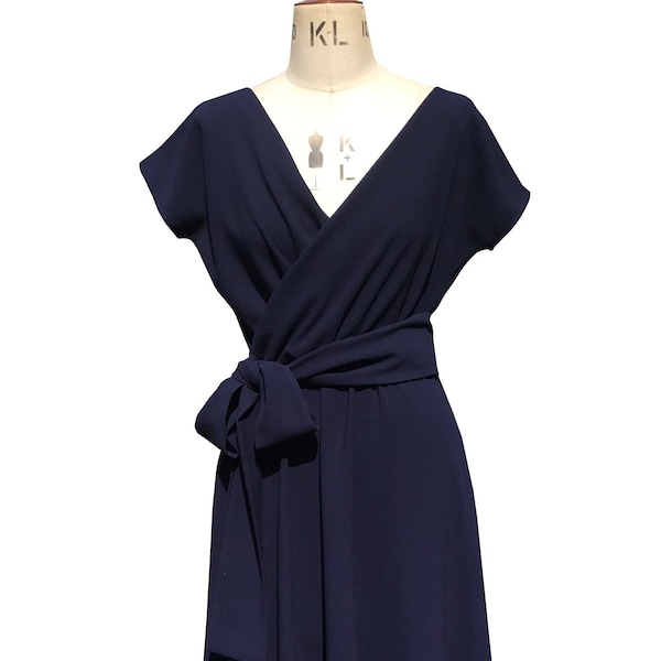 Baylis & Knight Navy Blue Flared Dress With  Pockets