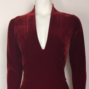 Baylis and Knight Red Velvet long jumpsuit playsuit