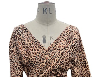 Leopard Animal Print Wrap Dress Baylis & Knight