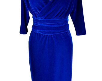 velvet wrap dress uk