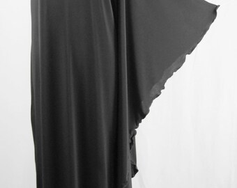 one shoulder batwing dress