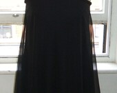 Baylis Knight Black Sheer GRECIAN Drape One Shoulder Dress Elegent Studio 54