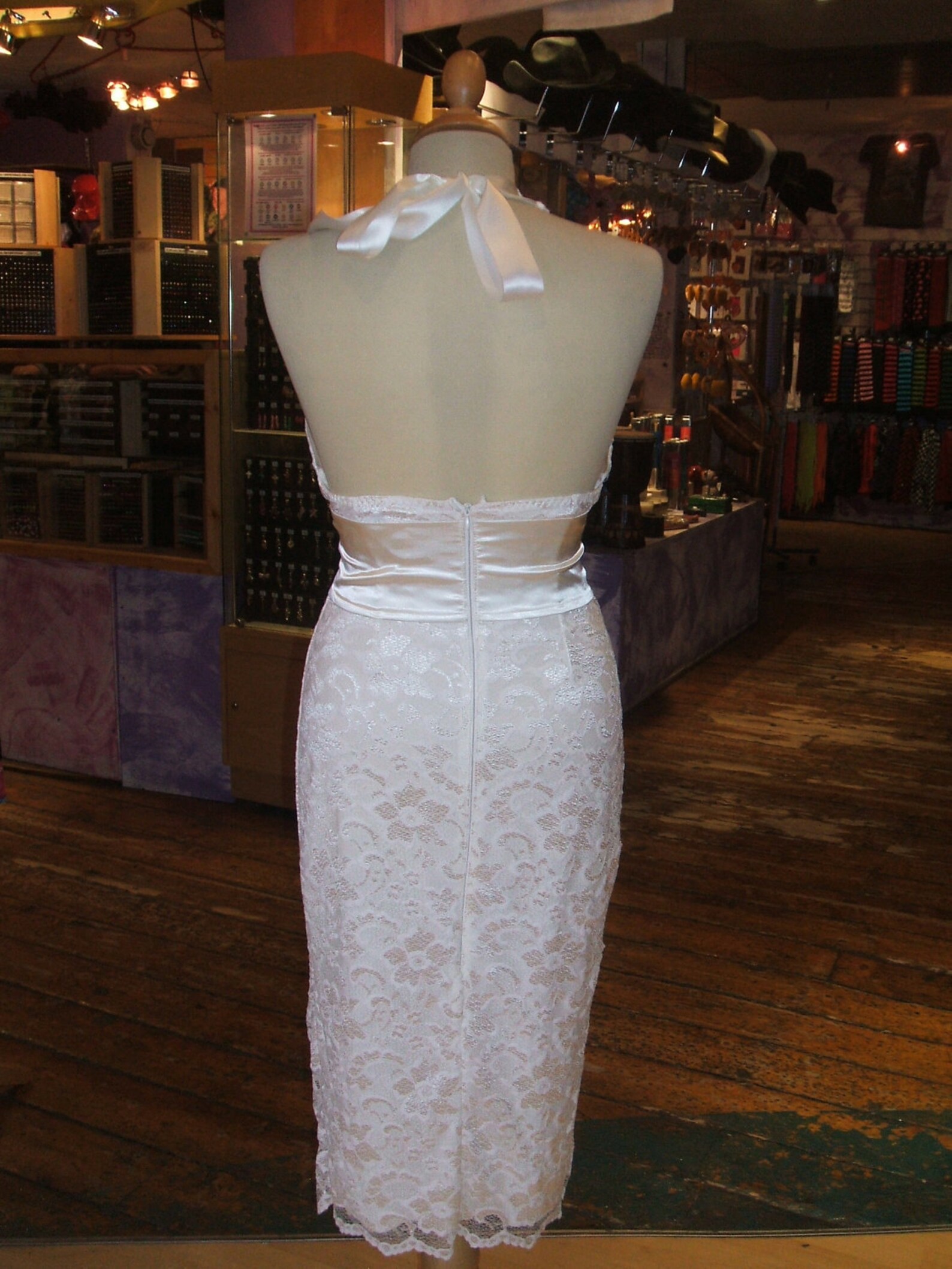 Baylis & Knight Black Nude LACE Halter SUGAR Pencil Wiggle - Etsy