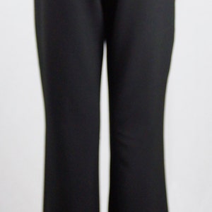 Baylis & Knight Black Flares Flared Trousers Pants 70's Chic Long Leg Retro Vintage Office image 2