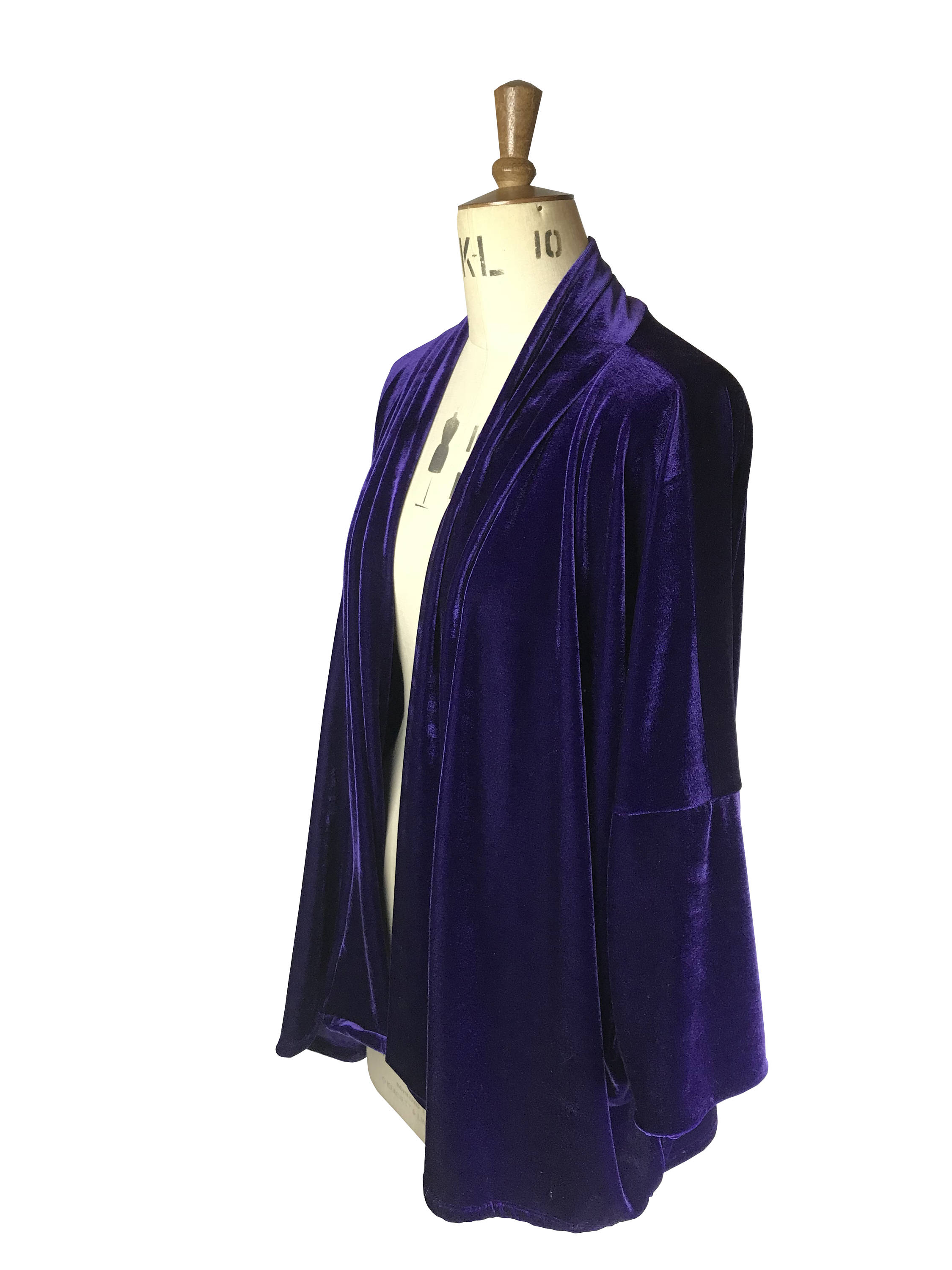 Baylis and Knight Purple Velvet Kimono | Etsy