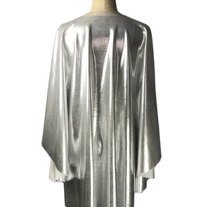Baylis & Knight Silver Plunge Neck STUDIO 54 Batwing 70's Disco Queen ...