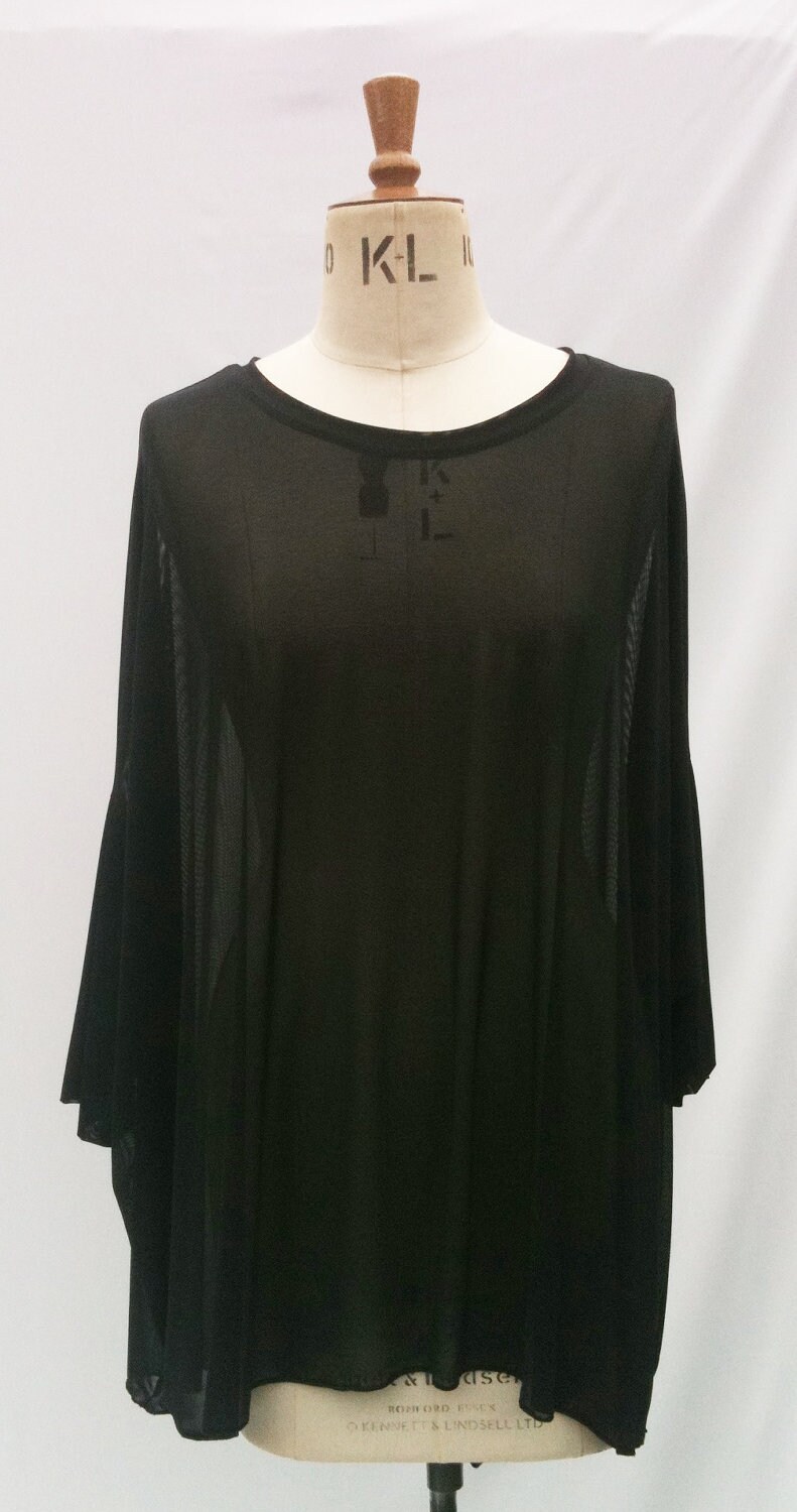 Baylis & Knight Long Batwing SHEER Oversized RELAXED Top - Etsy