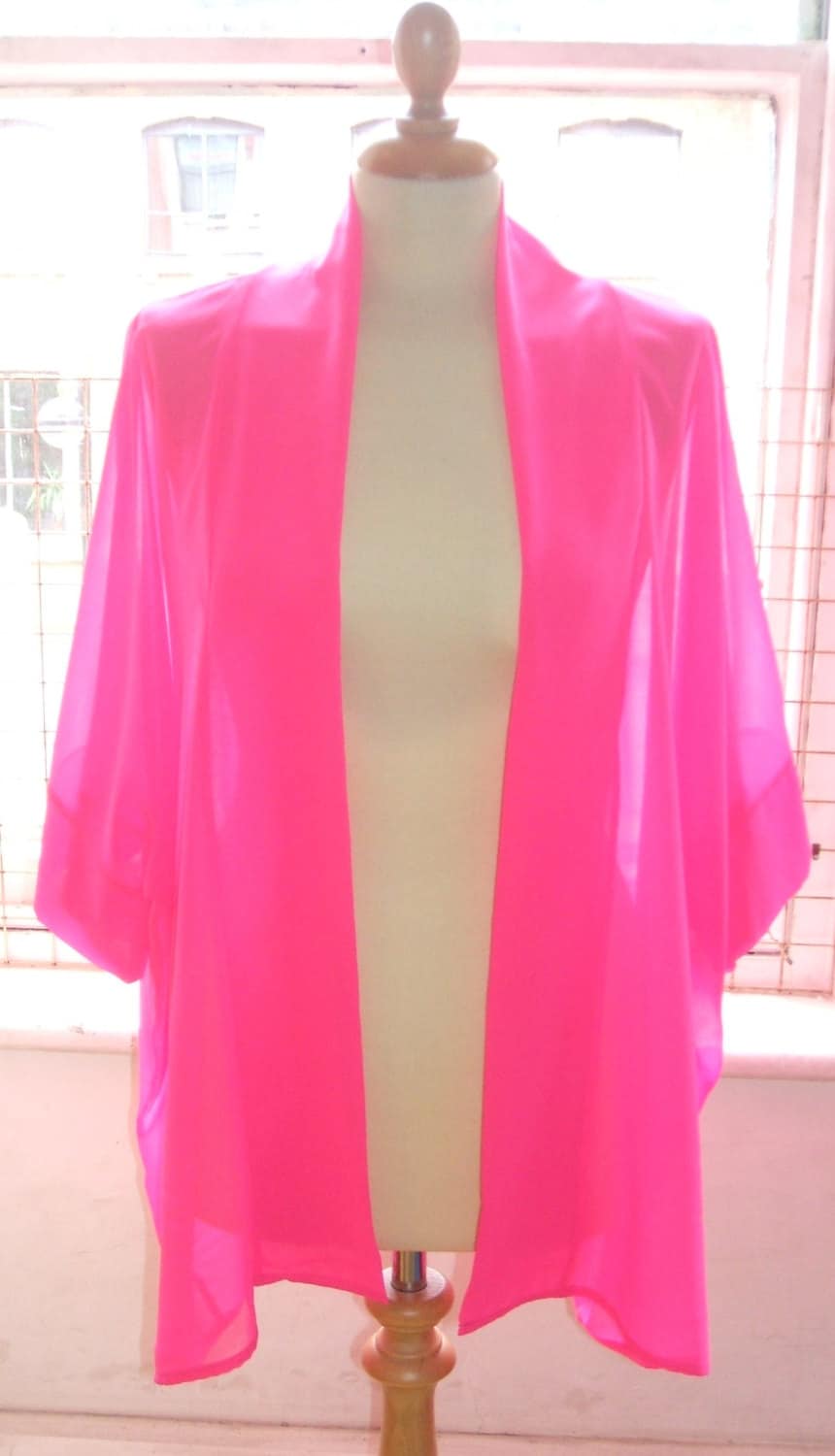pink chiffon jacket