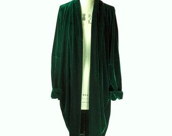 Baylis and Knight Green Velvet Opera Coat