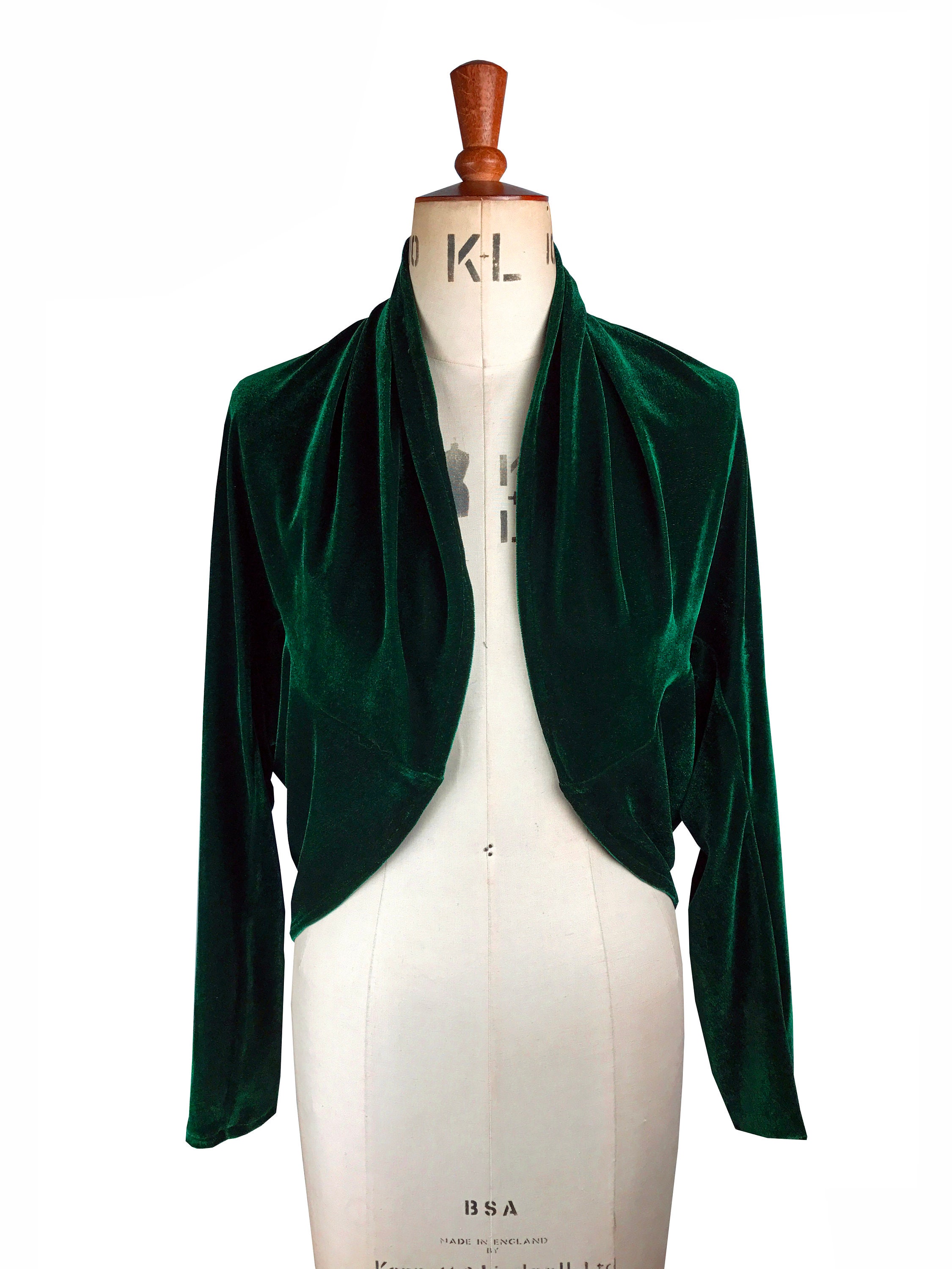 velvet bolero jacket