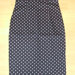 Polka DOTS Schleifen Rockabilly High Waist Pencil Rock Bleistiftrock