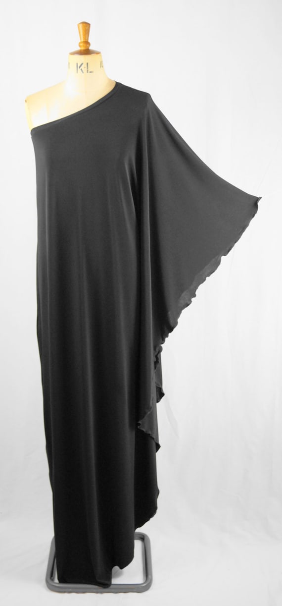 Baylis /& Knight BLACK Satin Long MAXI Halter Gown Dress Classic 70s Studio 54
