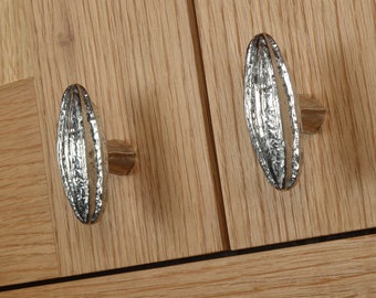 Seed Pod Pewter Cabinet Handle | Seed Pod Cupboard Knobs | Seed Pod Kitchen Door Handles | Made With Finesse.