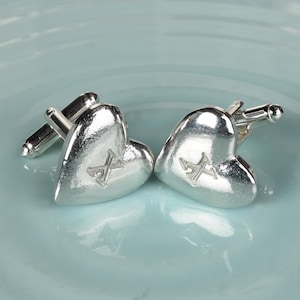 Heart Cufflinks - 10th Anniversary Gifts For Men