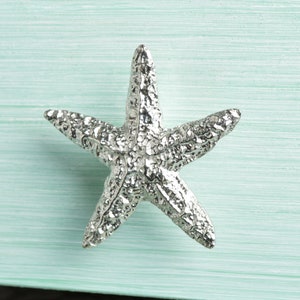 Starfish Cabinet handle (Small) | Solid Pewter Bathroom Cupboard Door Knobs | Made With Finesse