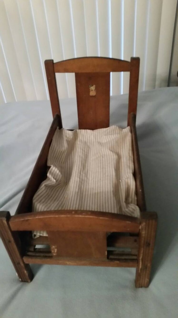 vintage doll bed