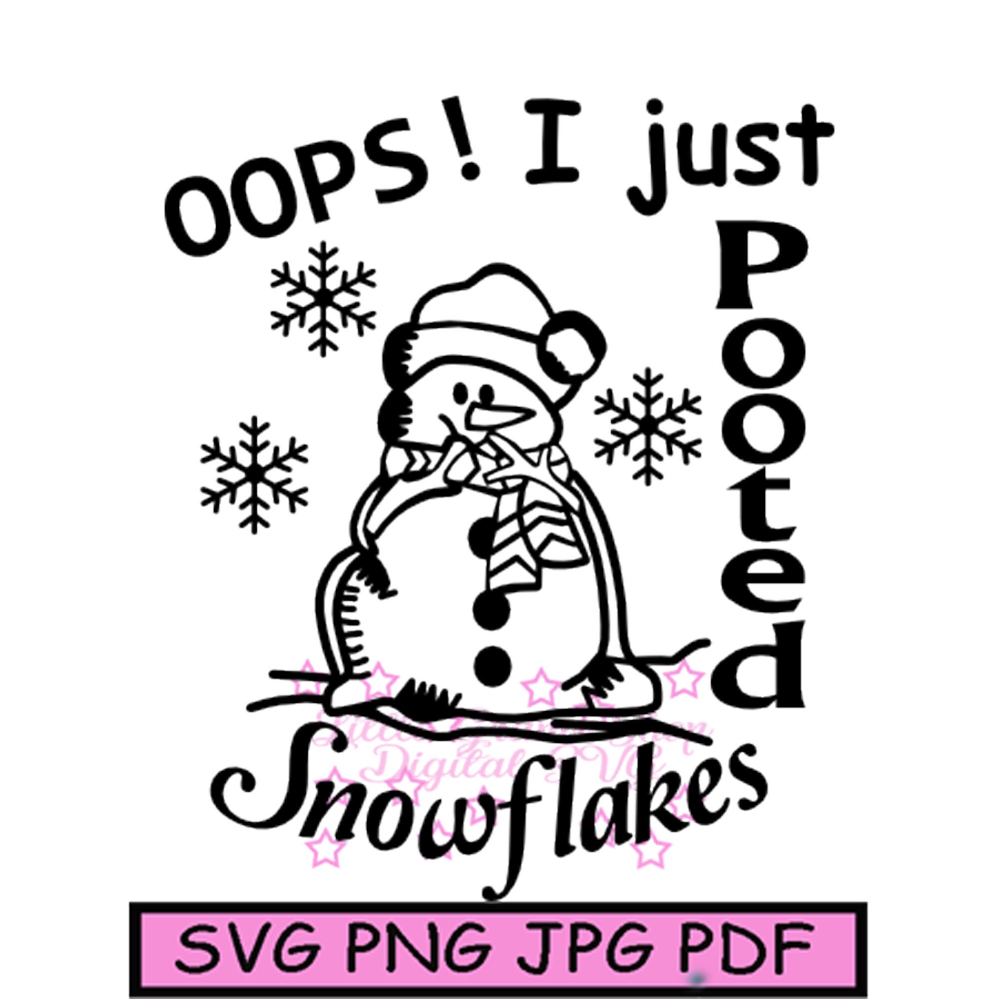 Pooted Snowman Pooted Toilet Paper Design for Cutting Machines Scrapbooking ...