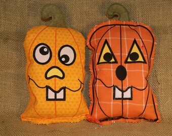 Jack O Lantern Pumpkin Halloween Rice Bag and/or Cover for Aromatherapy Bean Bag Stuffie 5x7 only Embroidery Digital Design
