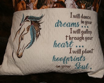 Towel Holder Horse Towel Design and Horse Soul Saying Towel Topper Set 5x7